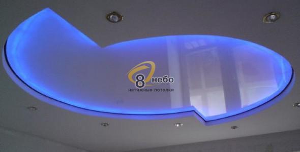 Натяжной потолок с LED подсветкой 12 м2